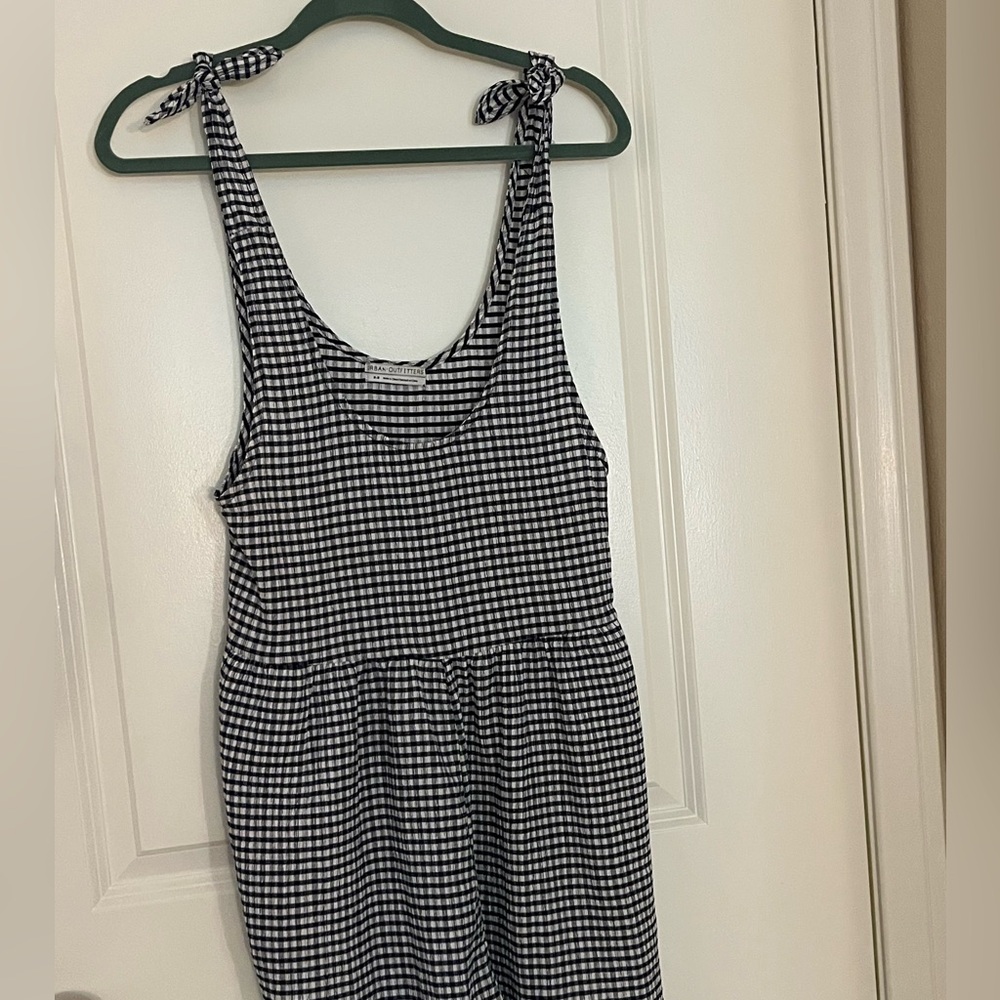 Urban Outfitters Gingham Checkered Babydoll Romper!
